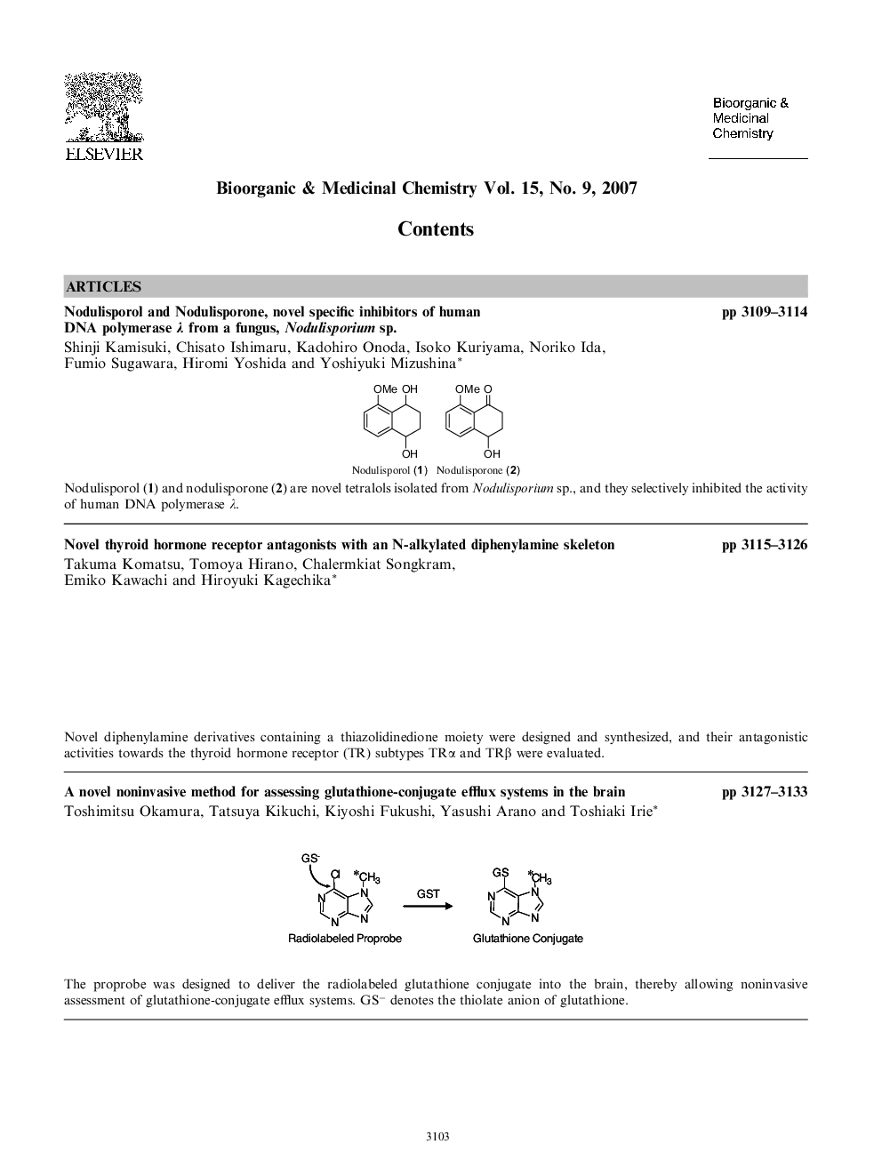 Graphical contents list