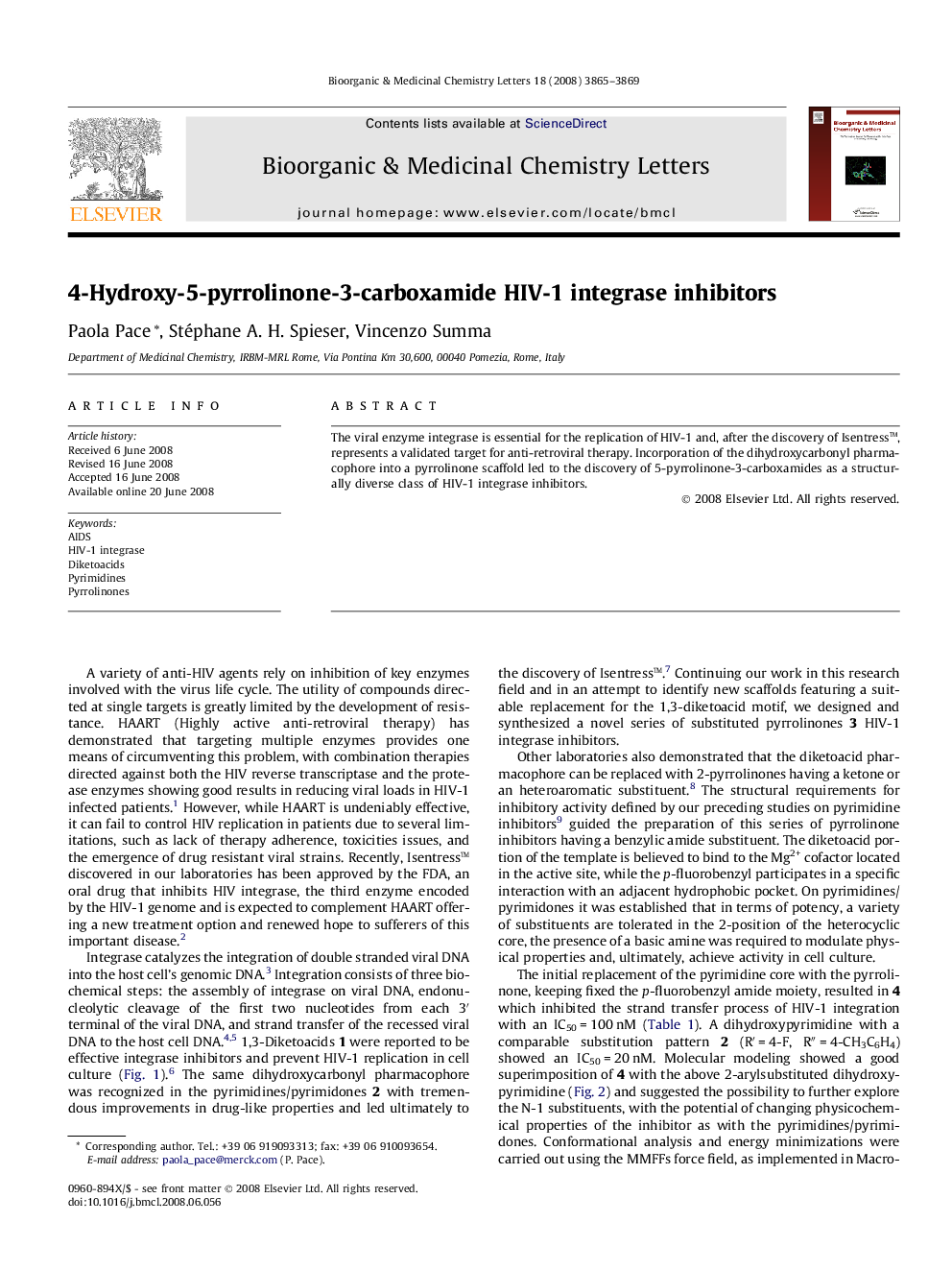 4-Hydroxy-5-pyrrolinone-3-carboxamide HIV-1 integrase inhibitors