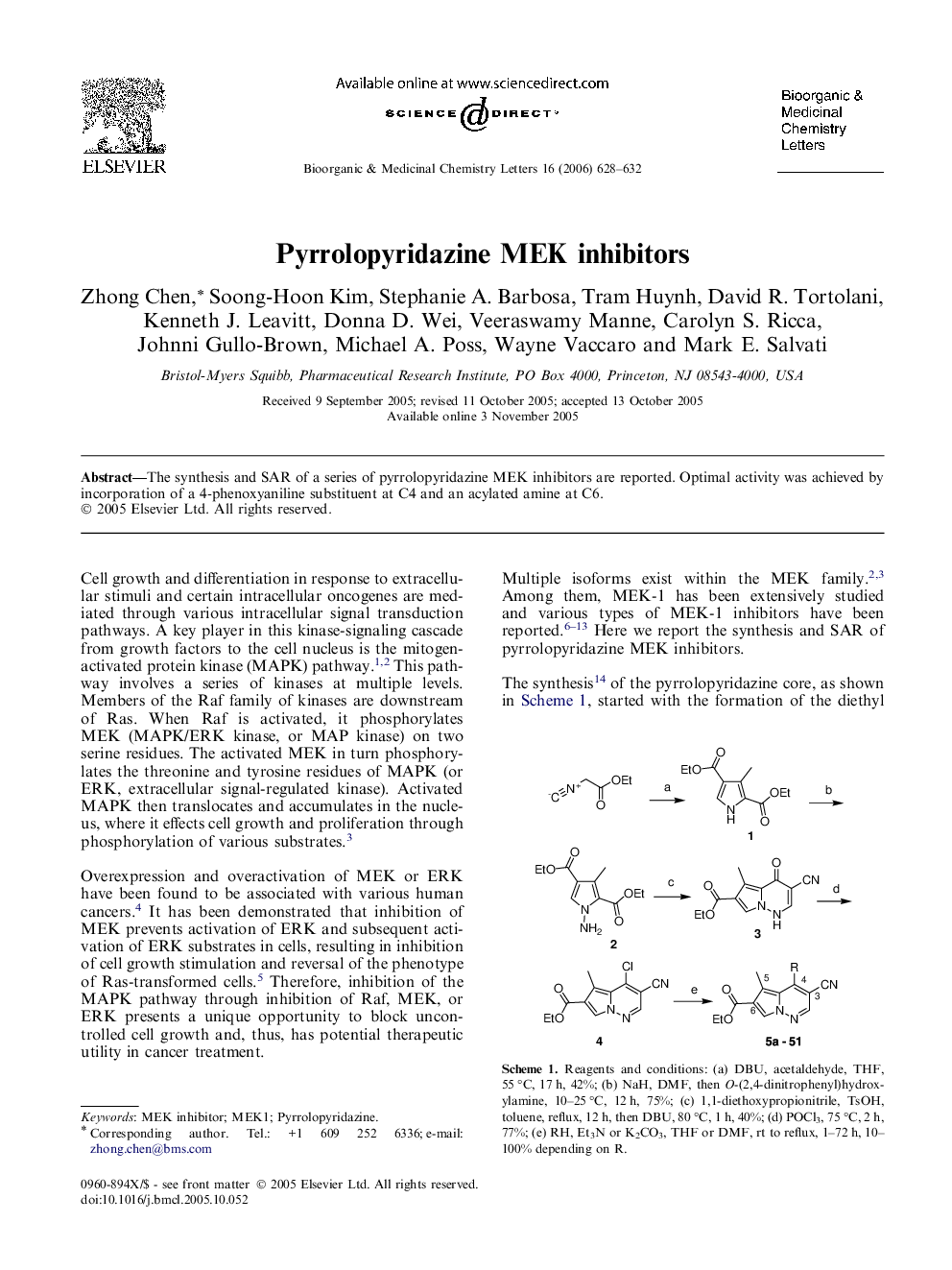 Pyrrolopyridazine MEK inhibitors