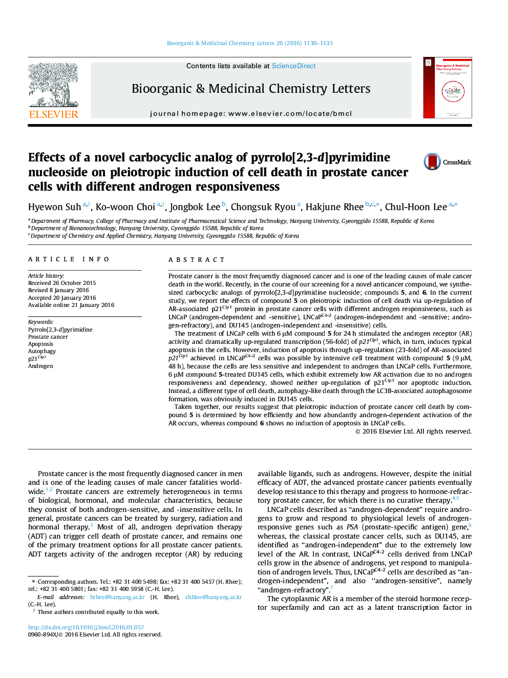 Effects of a novel carbocyclic analog of pyrrolo[2,3-d]pyrimidine nucleoside on pleiotropic induction of cell death in prostate cancer cells with different androgen responsiveness