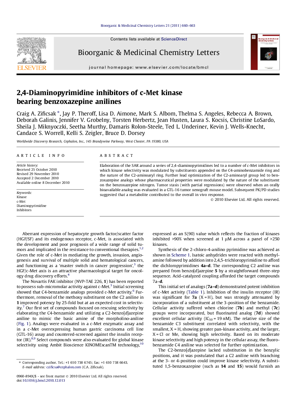 2,4-Diaminopyrimidine inhibitors of c-Met kinase bearing benzoxazepine anilines