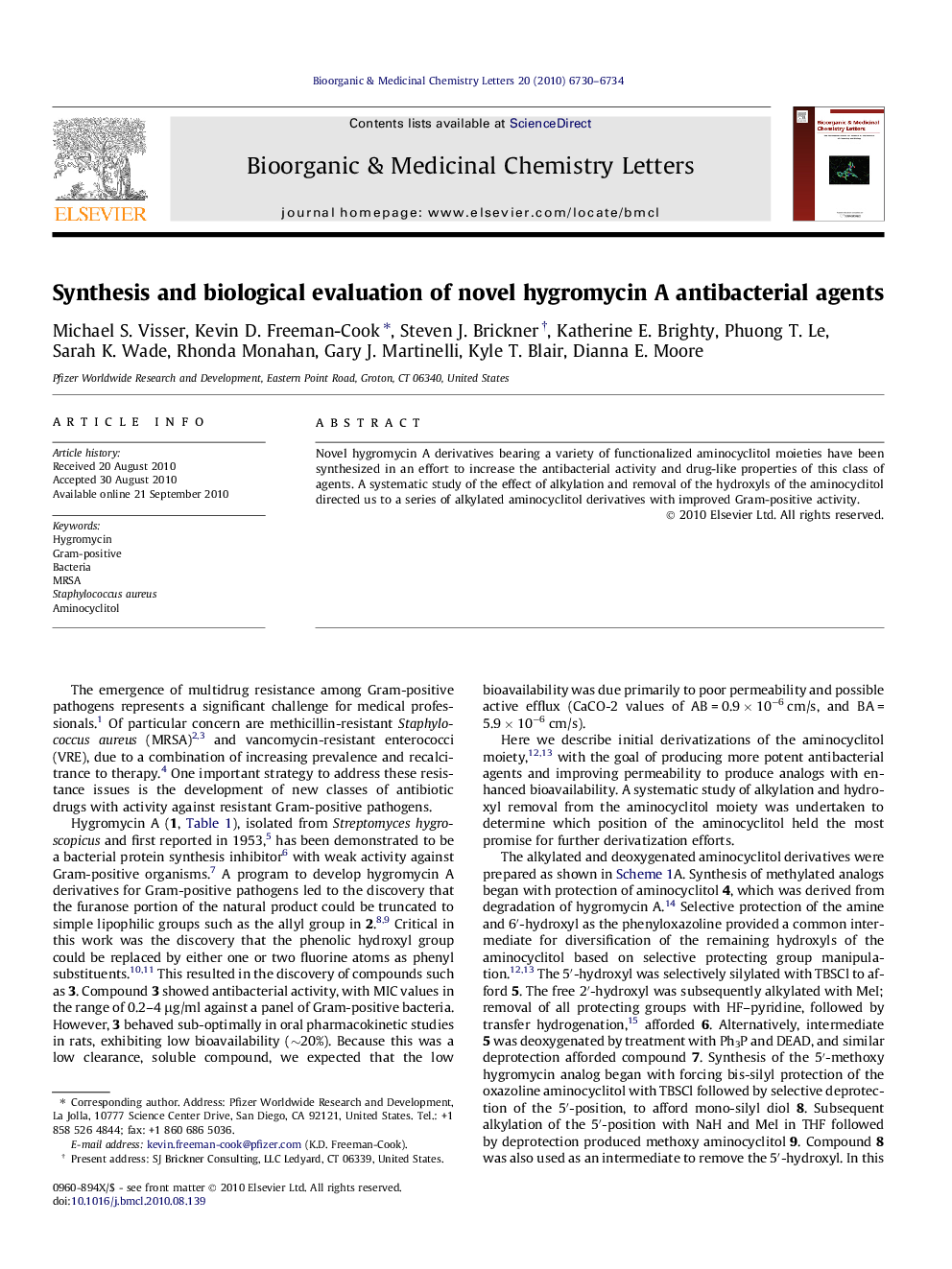 Synthesis and biological evaluation of novel hygromycin A antibacterial agents