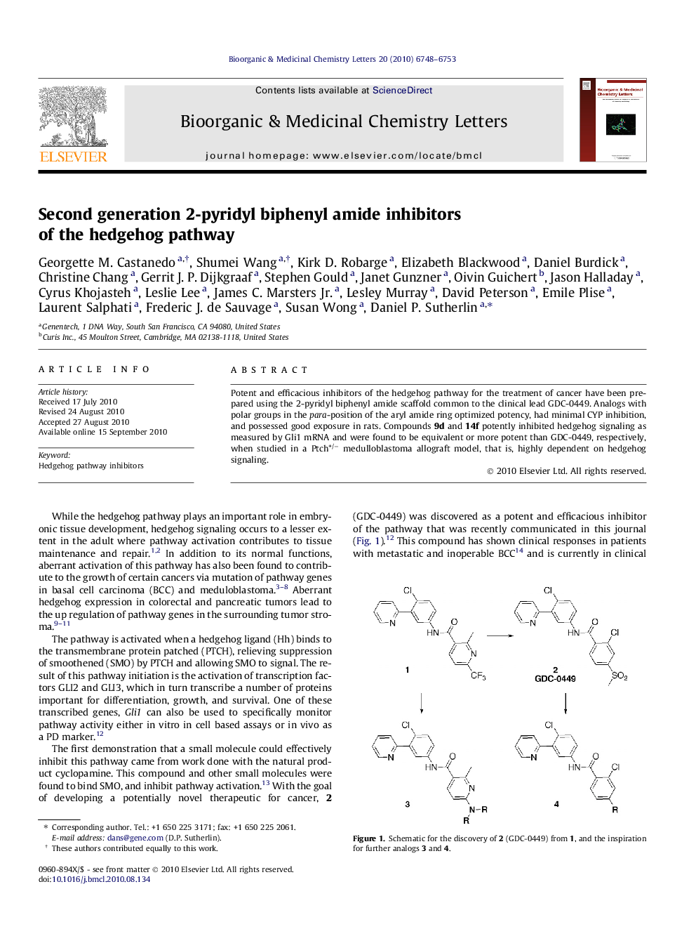Second generation 2-pyridyl biphenyl amide inhibitors of the hedgehog pathway