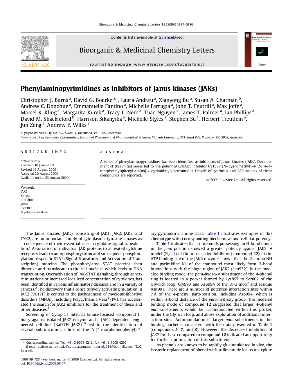 Phenylaminopyrimidines as inhibitors of Janus kinases (JAKs)