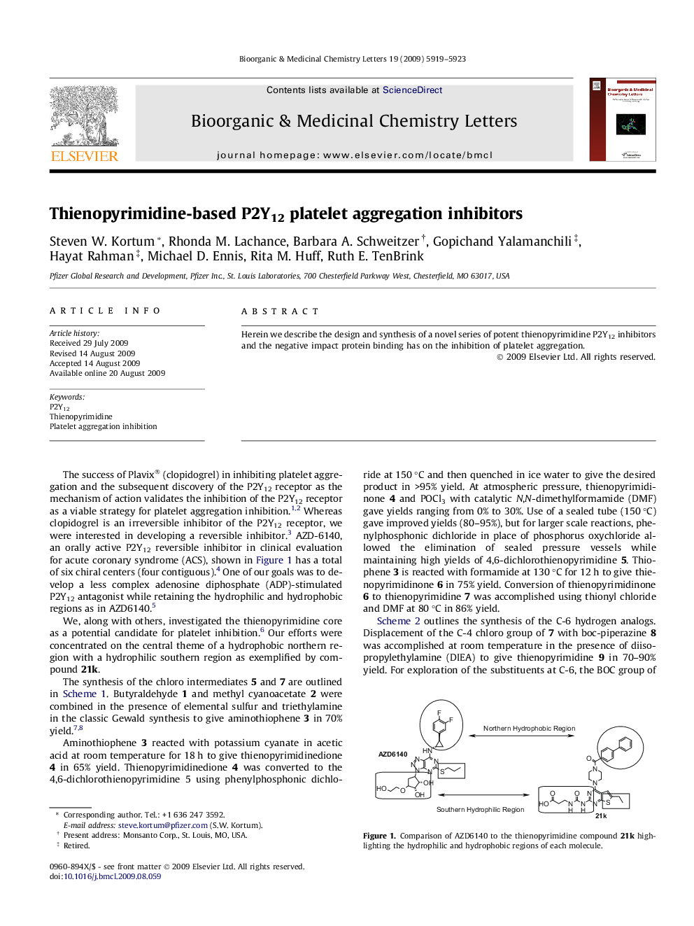 Thienopyrimidine-based P2Y12 platelet aggregation inhibitors