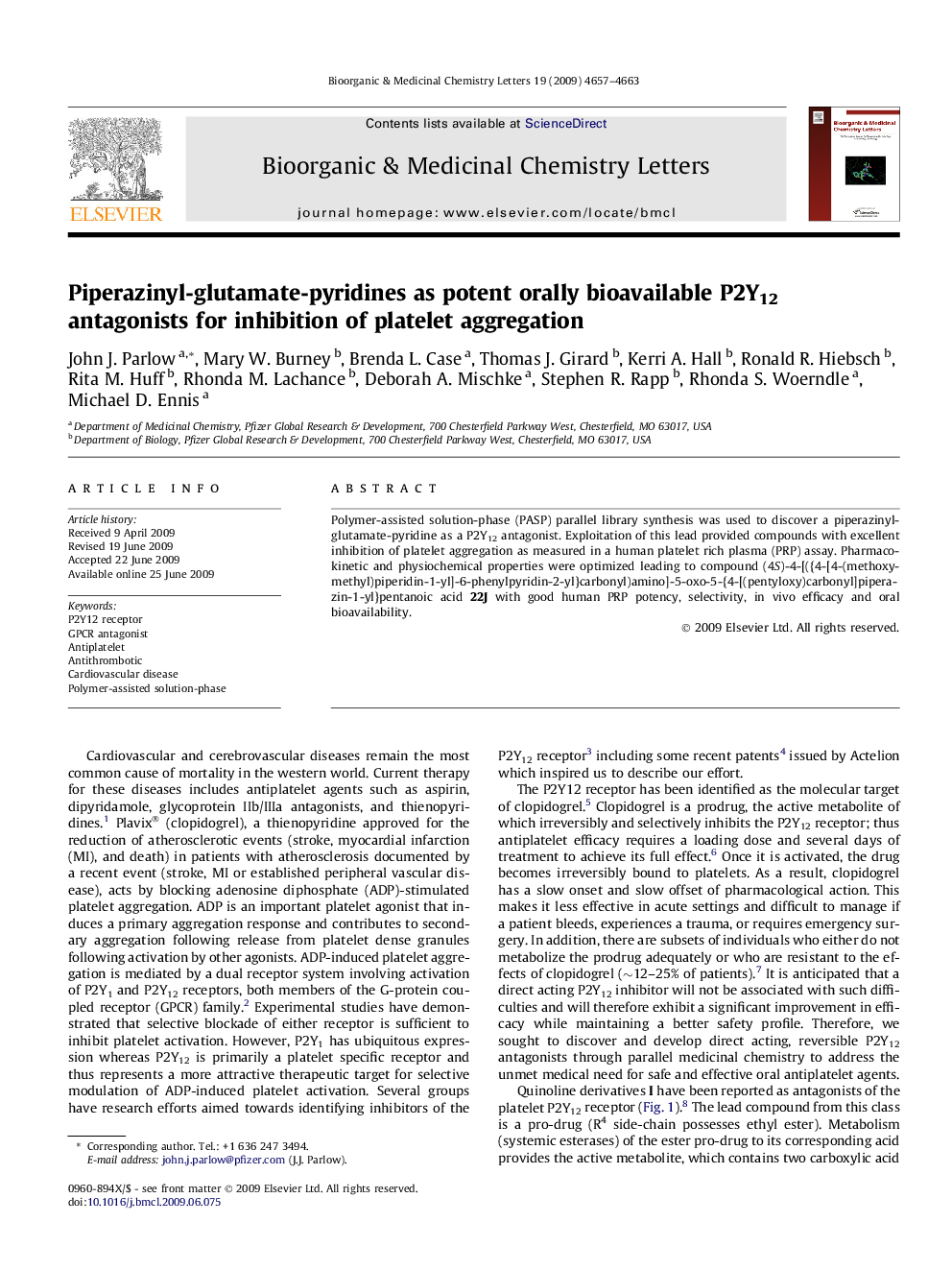 Piperazinyl-glutamate-pyridines as potent orally bioavailable P2Y12 antagonists for inhibition of platelet aggregation