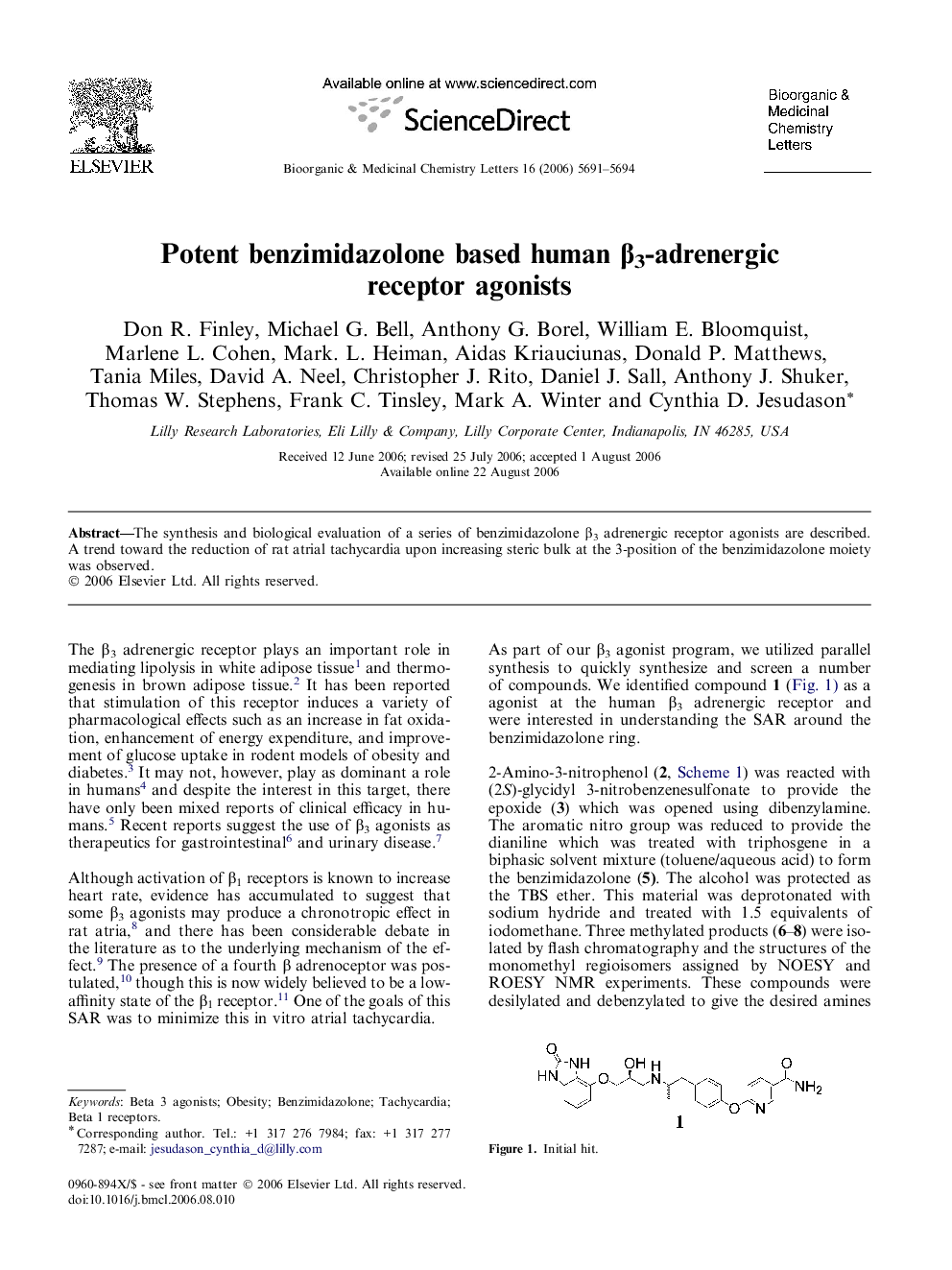 Potent benzimidazolone based human β3-adrenergic receptor agonists