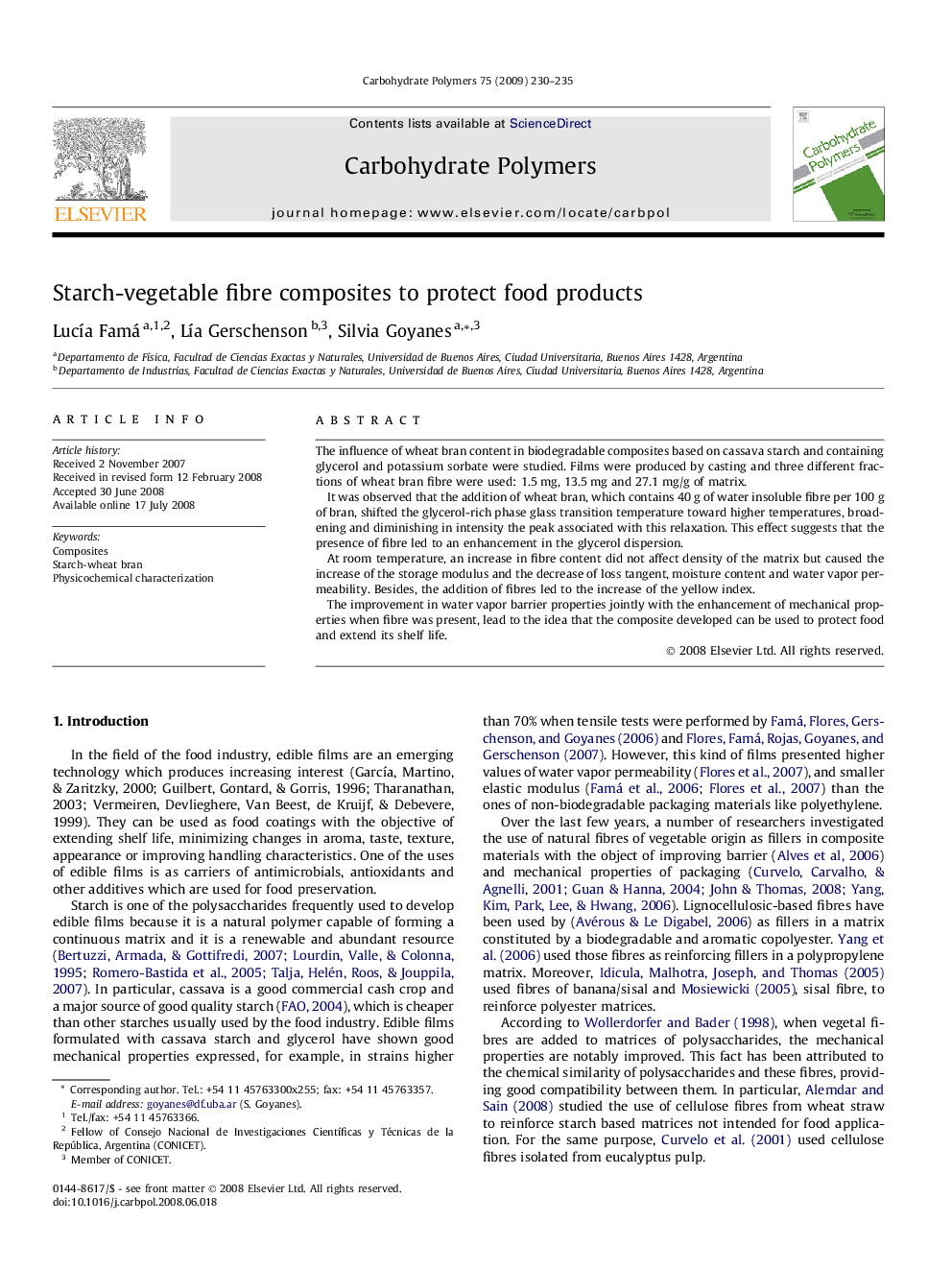 Starch-vegetable fibre composites to protect food products