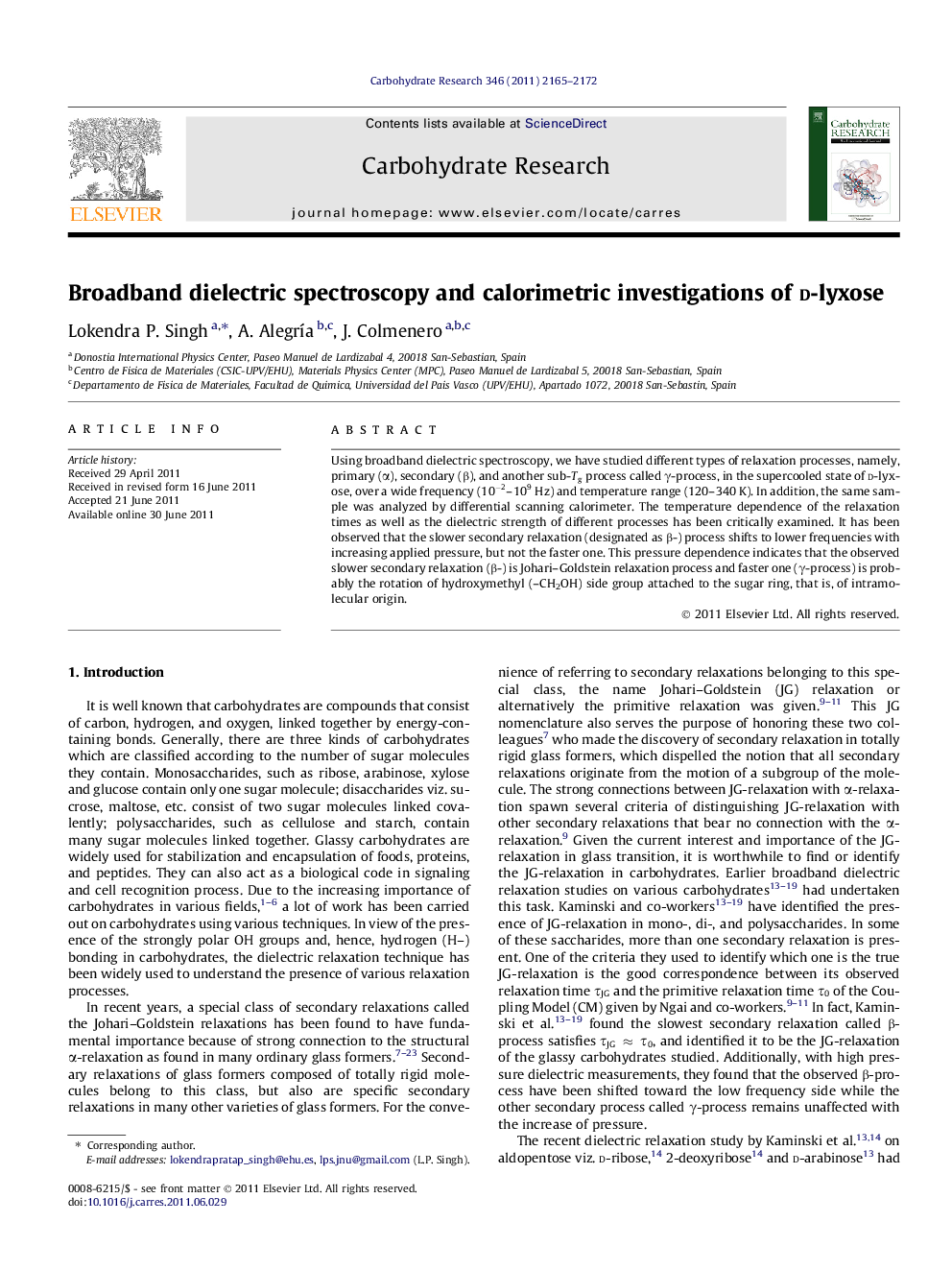 Broadband dielectric spectroscopy and calorimetric investigations of d-lyxose
