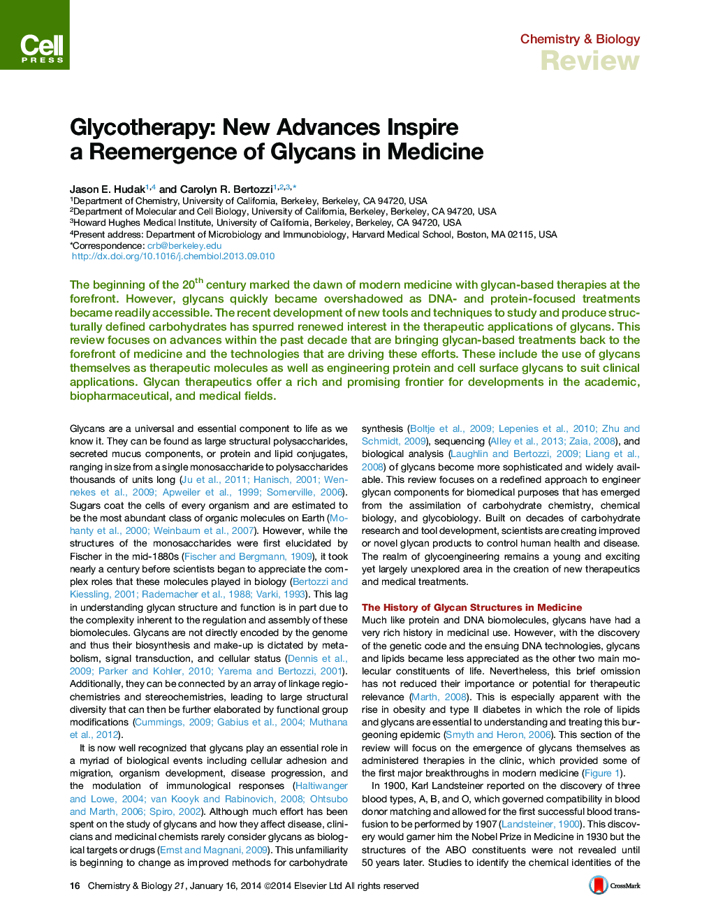 Glycotherapy: New Advances Inspire a Reemergence of Glycans in Medicine