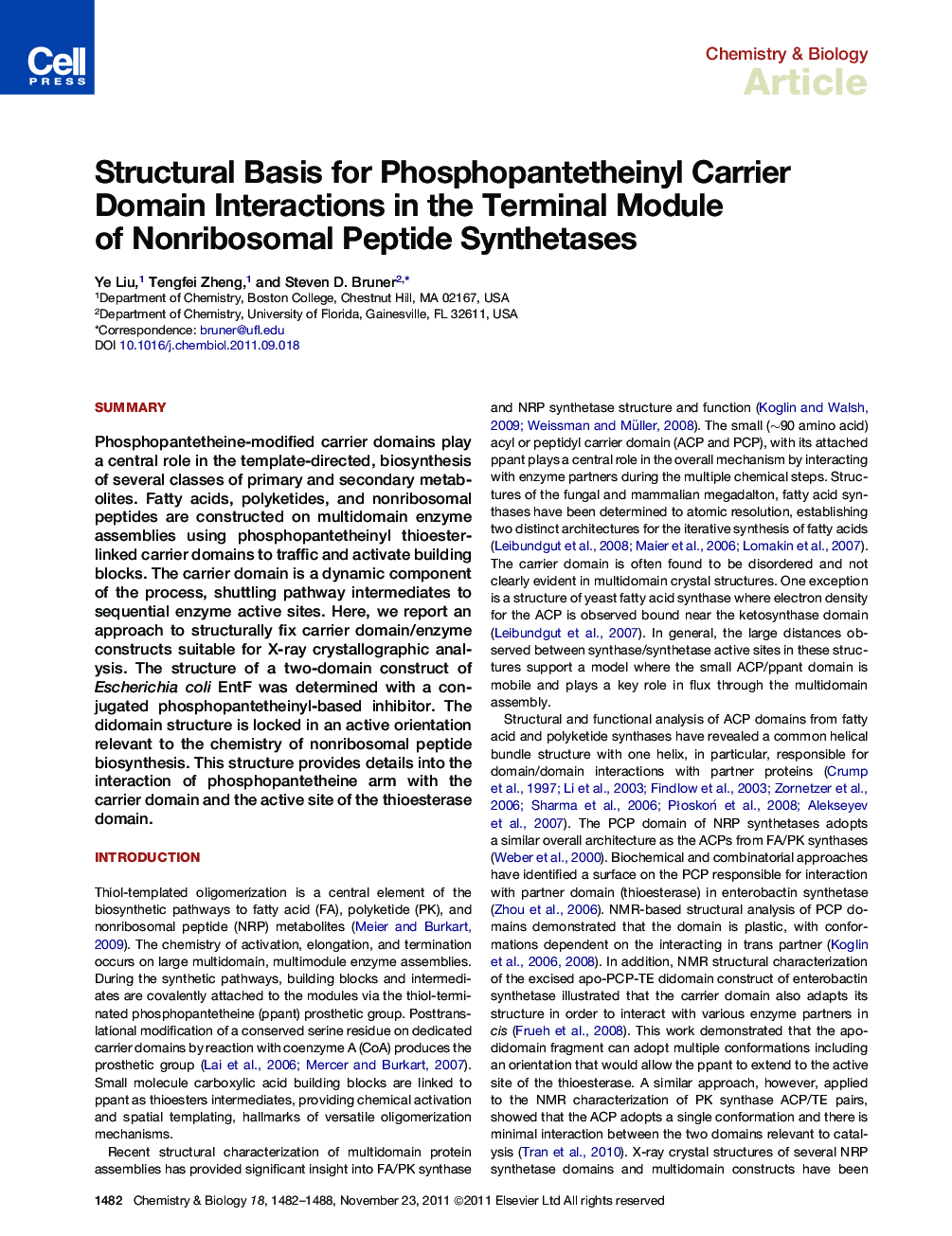 Structural Basis for Phosphopantetheinyl Carrier Domain Interactions in the Terminal Module of Nonribosomal Peptide Synthetases