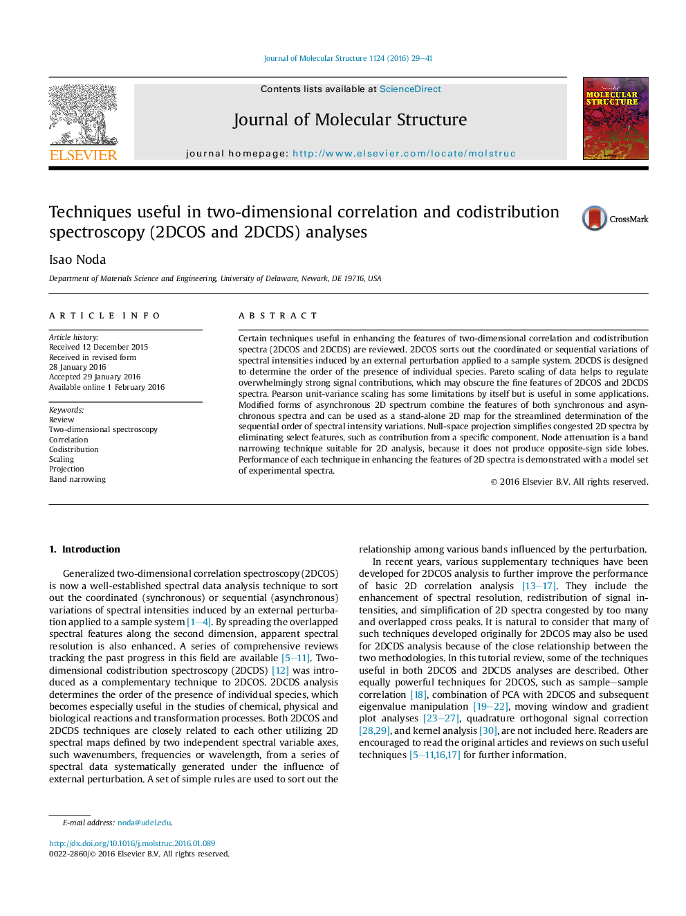 Techniques useful in two-dimensional correlation and codistribution spectroscopy (2DCOS and 2DCDS) analyses