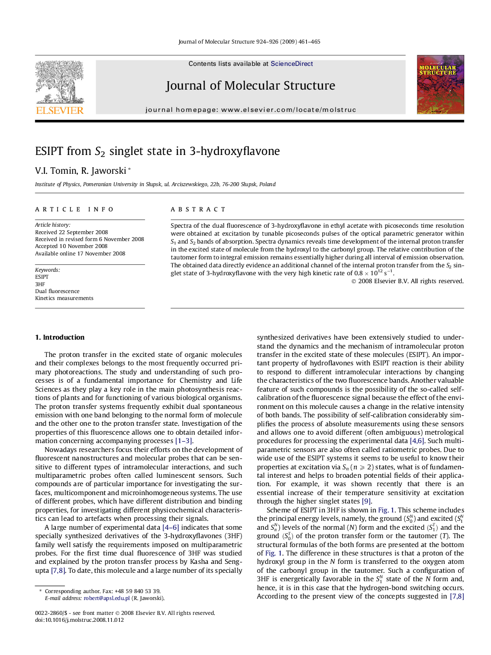 ESIPT from S2 singlet state in 3-hydroxyflavone