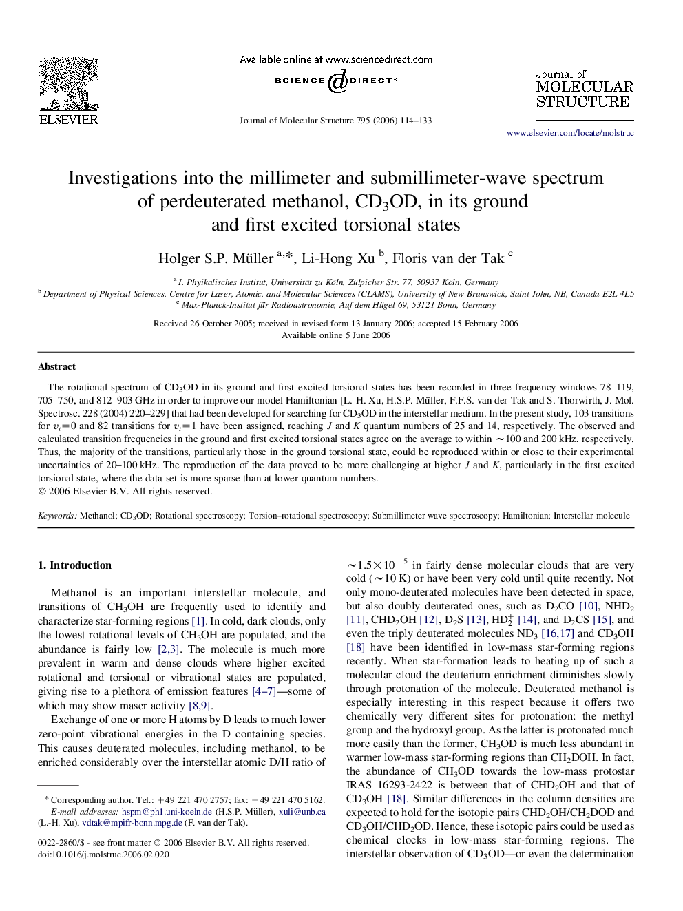 Investigations into the millimeter and submillimeter-wave spectrum of perdeuterated methanol, CD3OD, in its ground and first excited torsional states