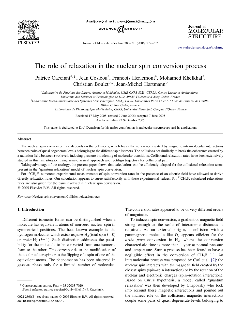 The role of relaxation in the nuclear spin conversion process