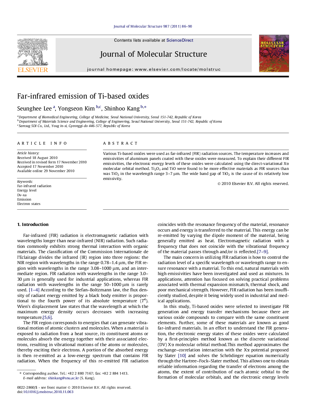 Far-infrared emission of Ti-based oxides