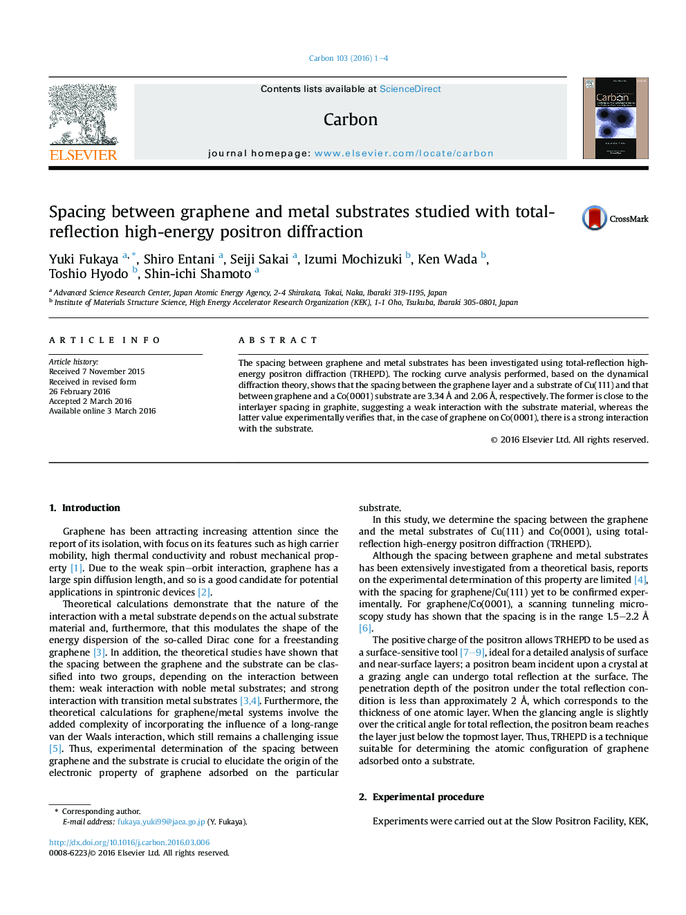 Spacing between graphene and metal substrates studied with total-reflection high-energy positron diffraction