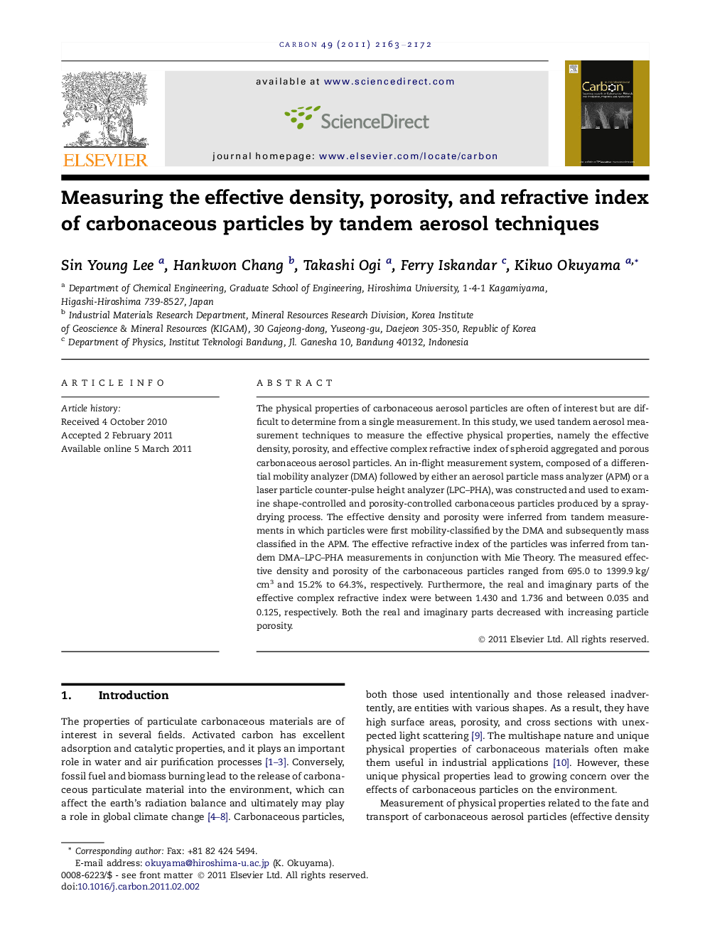 Measuring the effective density, porosity, and refractive index of carbonaceous particles by tandem aerosol techniques
