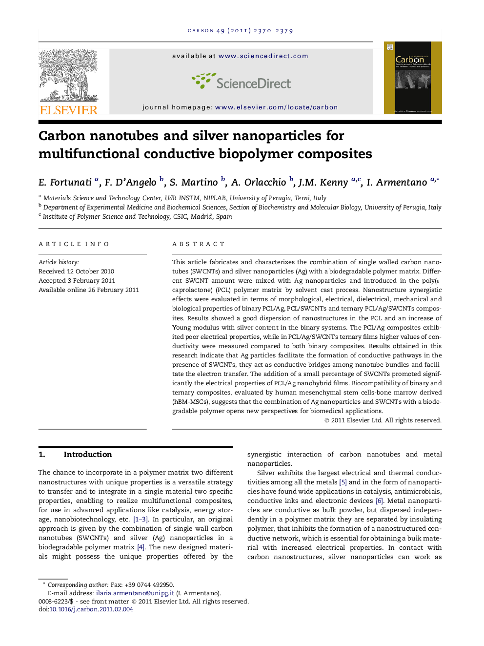 Carbon nanotubes and silver nanoparticles for multifunctional conductive biopolymer composites