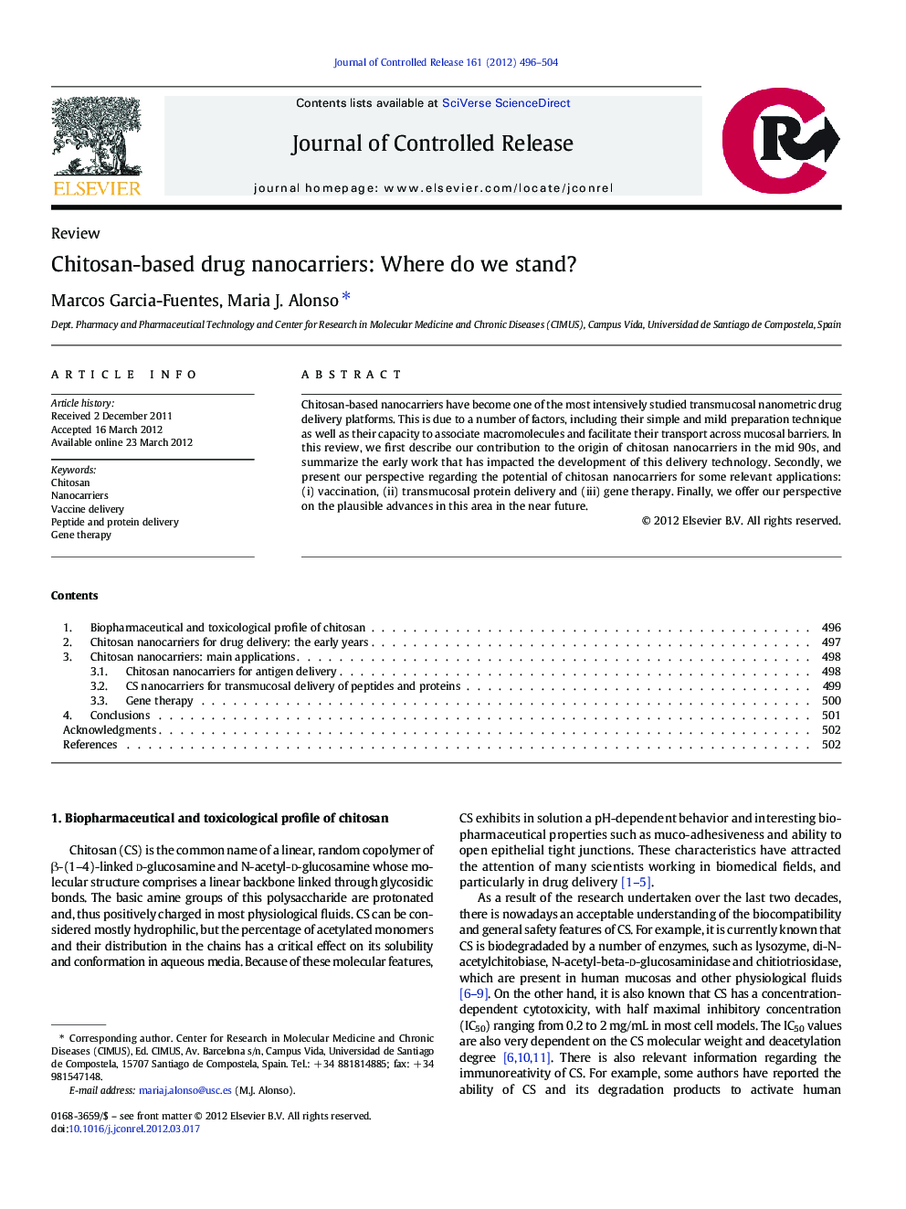 Chitosan-based drug nanocarriers: Where do we stand?