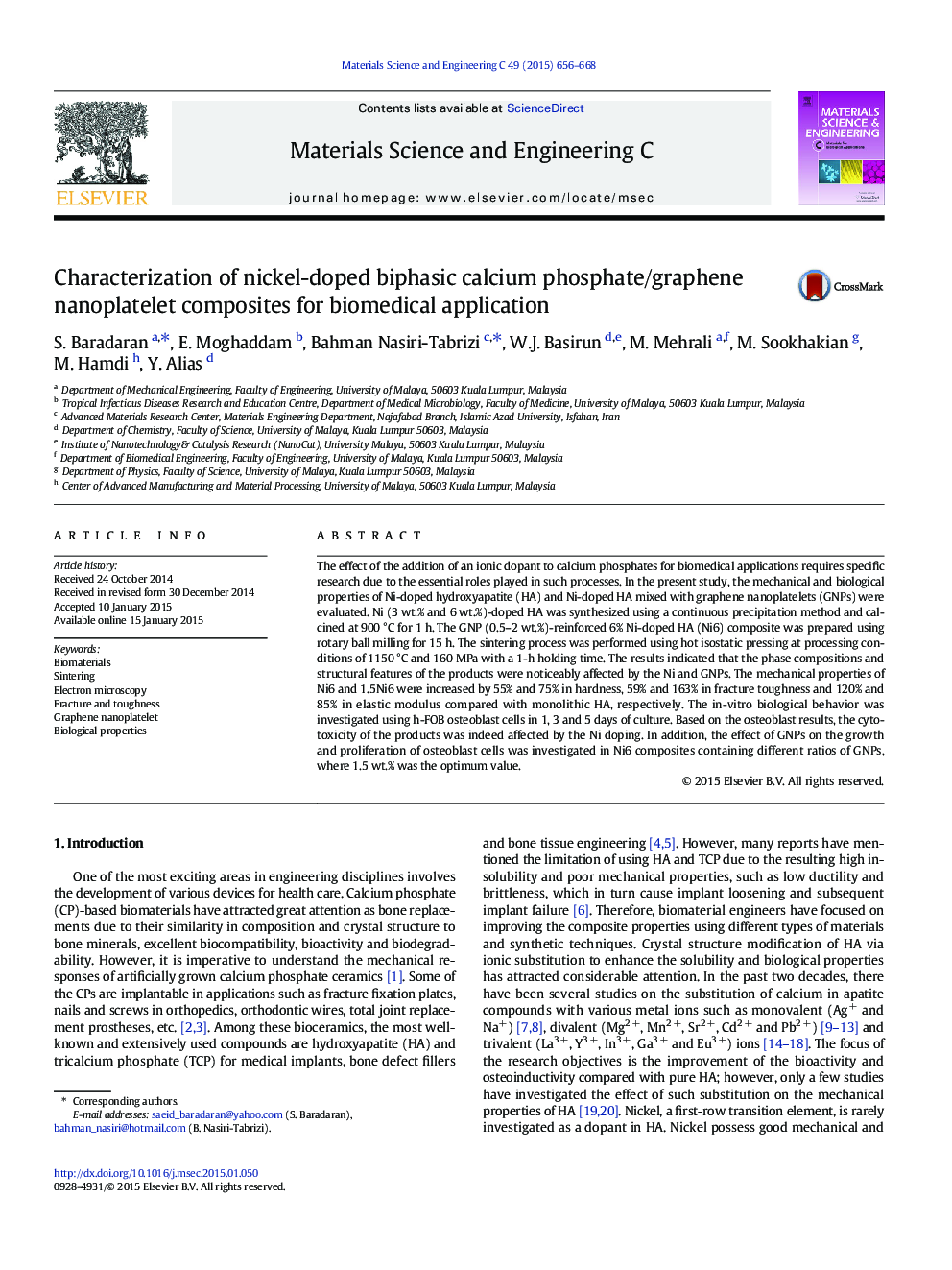 خصوصیات کامپوزیت های نانو پالتکتیو دو فاز نیکل دوپا دار دو طرفه برای کاربرد بیولوژیکی 