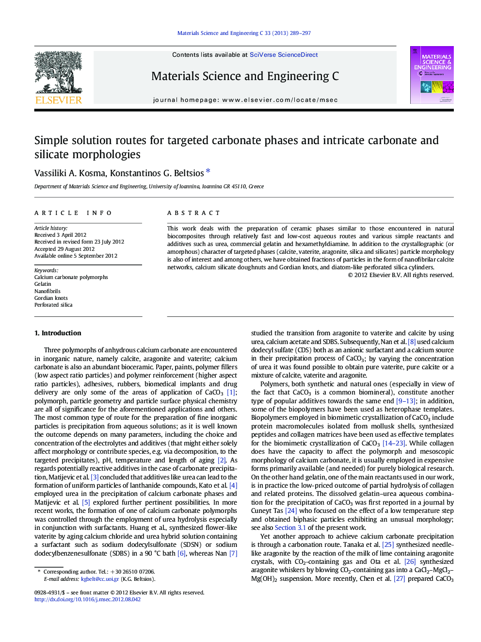 Simple solution routes for targeted carbonate phases and intricate carbonate and silicate morphologies