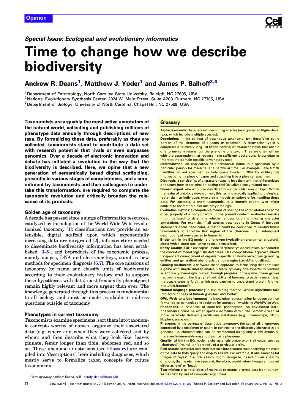 Time to change how we describe biodiversity