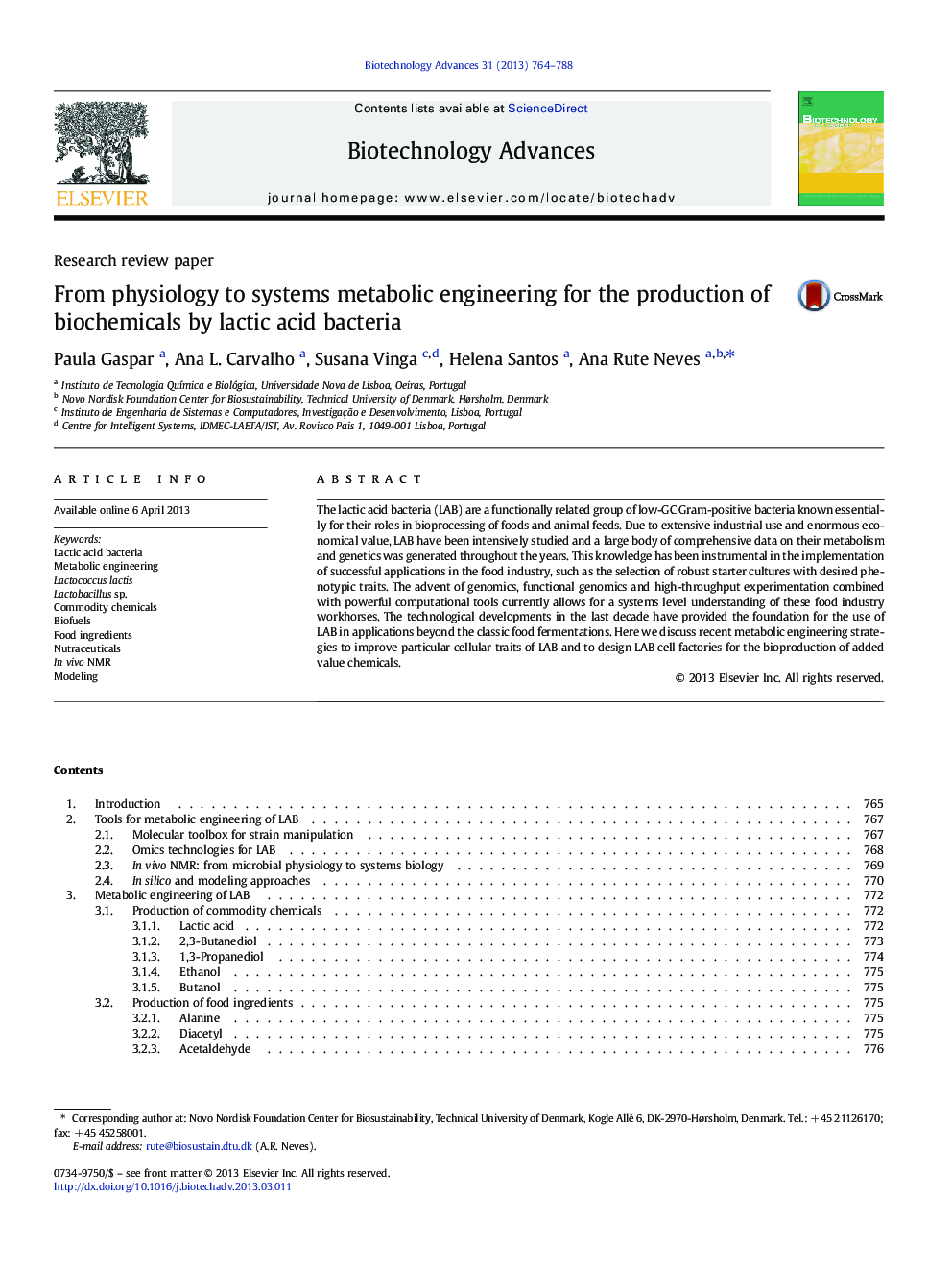 From physiology to systems metabolic engineering for the production of biochemicals by lactic acid bacteria