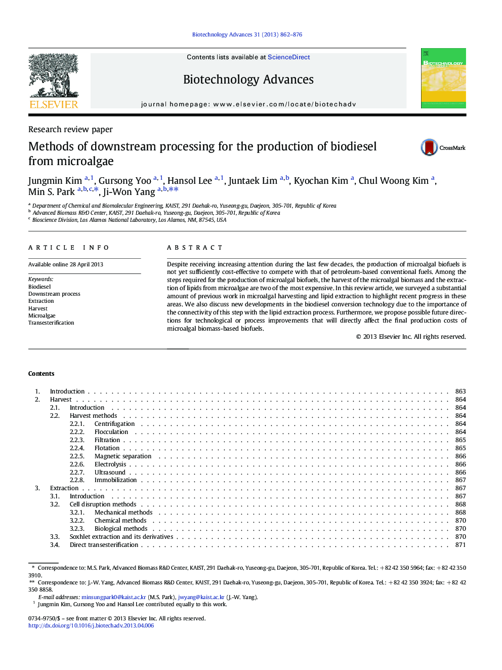Methods of downstream processing for the production of biodiesel from microalgae
