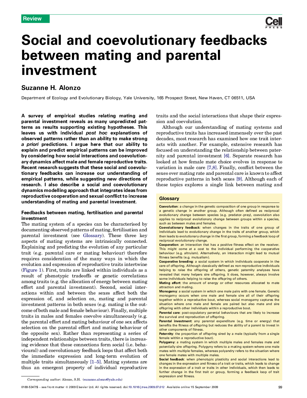 Social and coevolutionary feedbacks between mating and parental investment