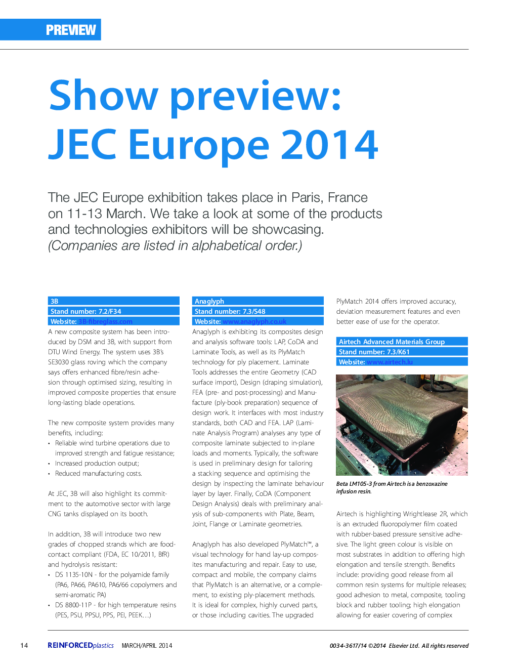 Show preview: JEC Europe 2014