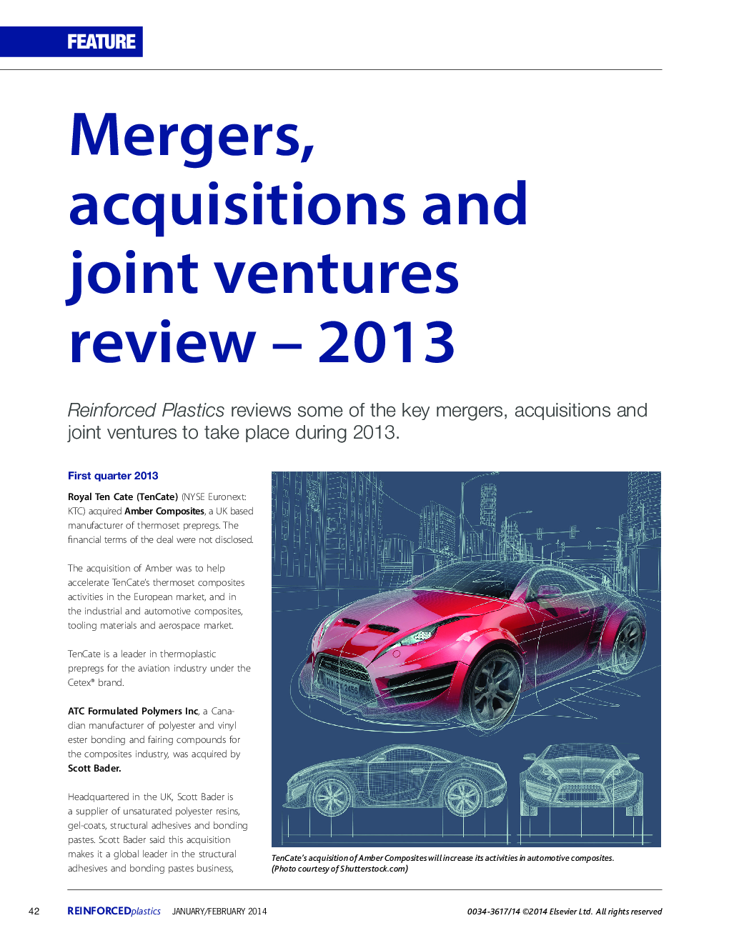 Mergers, acquisitions and joint ventures review – 2013