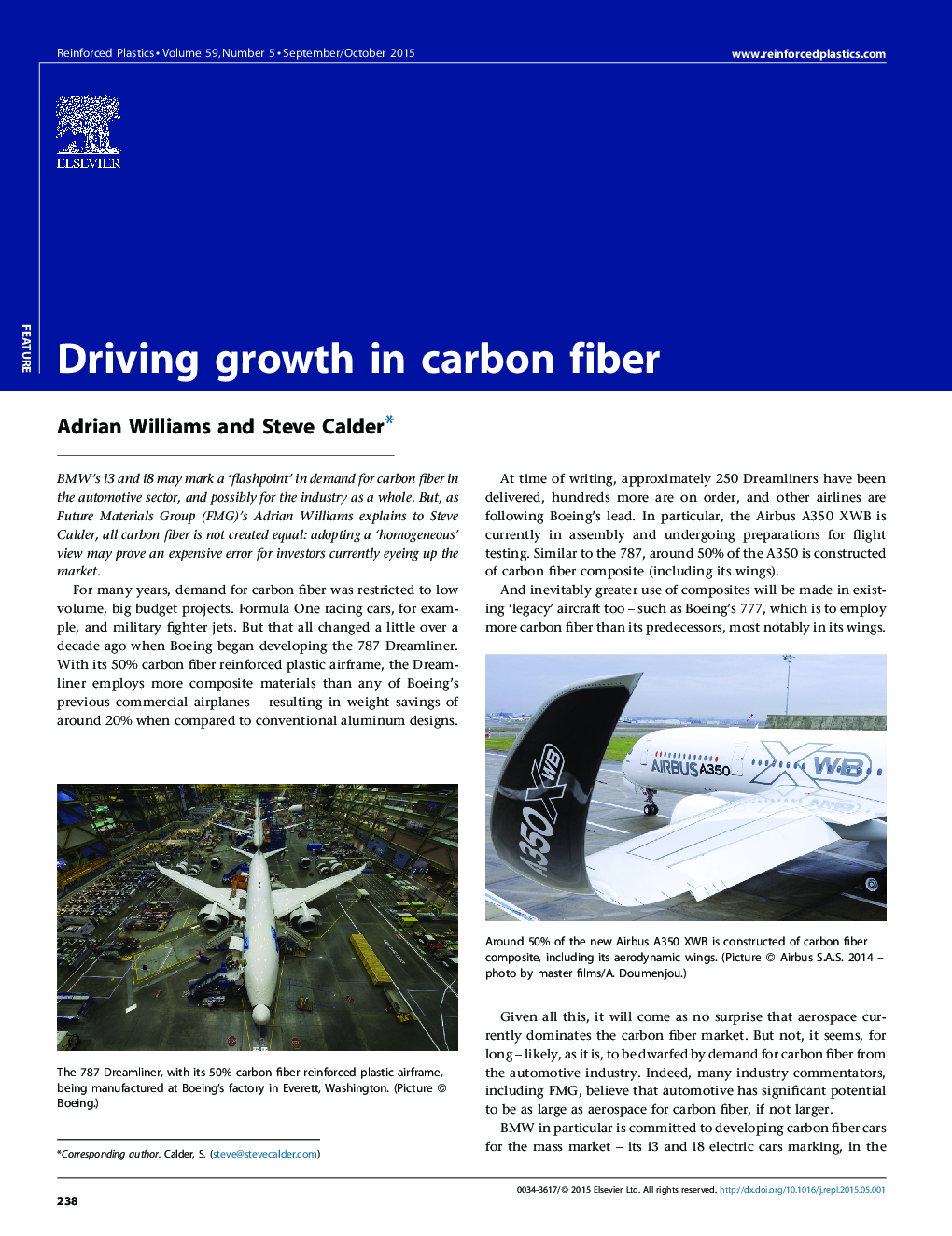 Driving growth in carbon fiber
