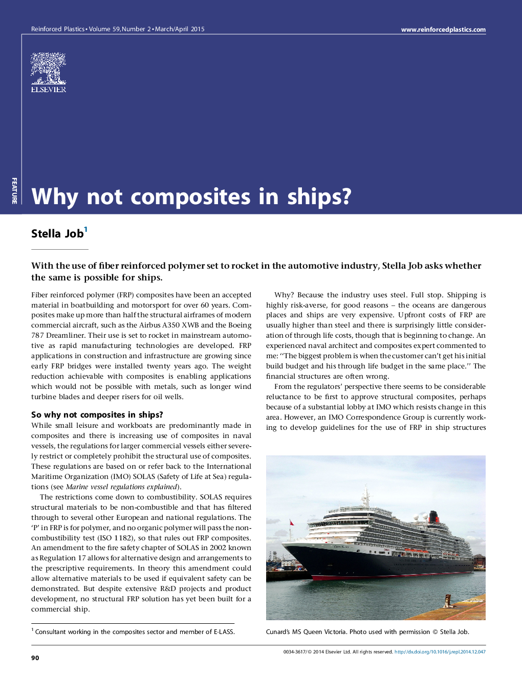 Why not composites in ships?