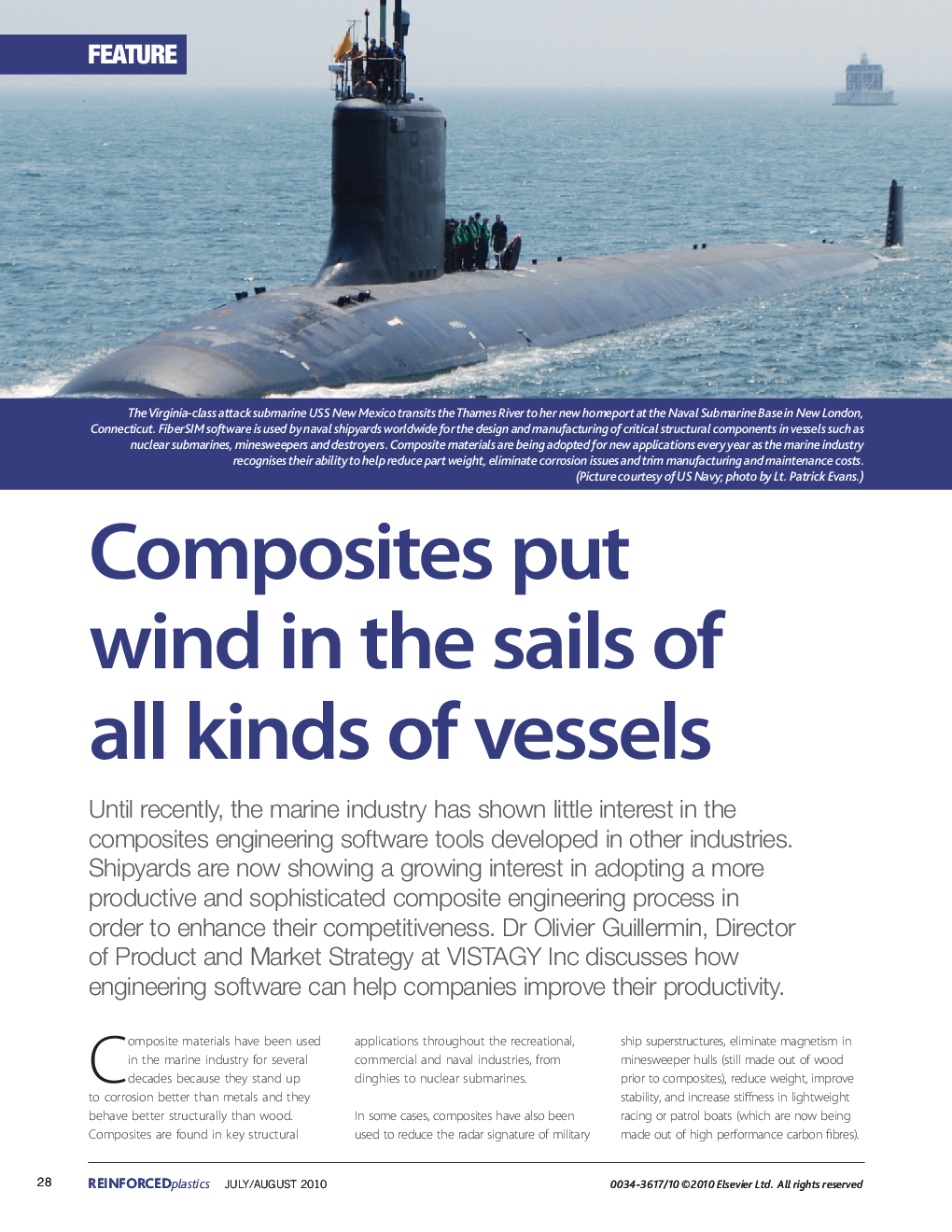 Composites put wind in the sails of all kinds of vessels