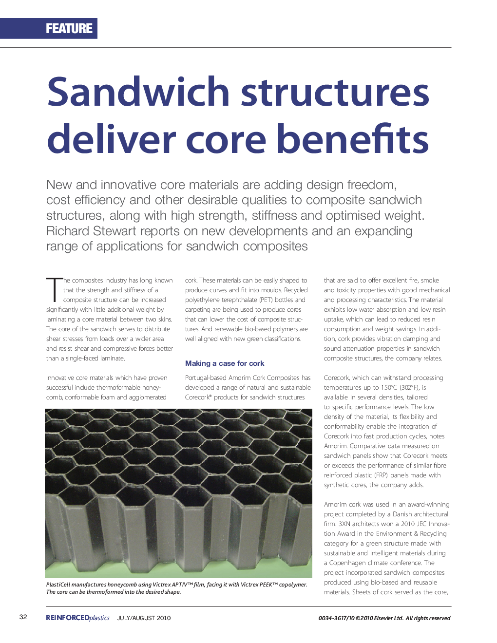 Sandwich structures deliver core benefits 