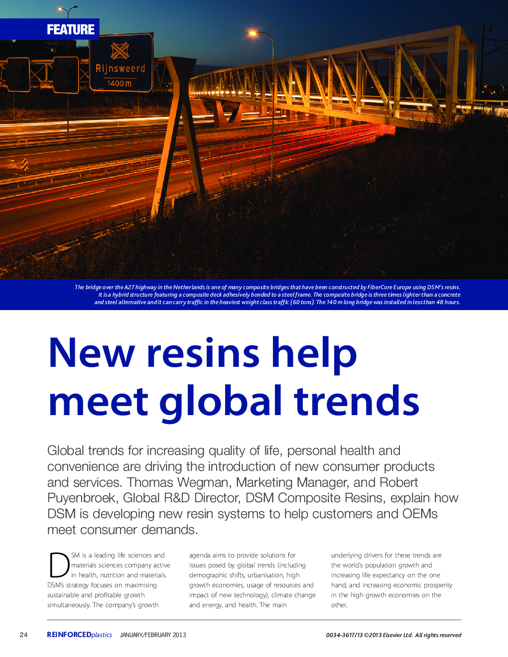 New resins help meet global trends
