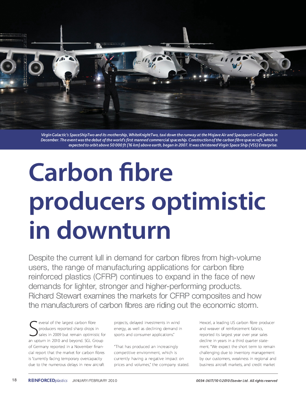 Carbon fibre producers optimistic in downturn