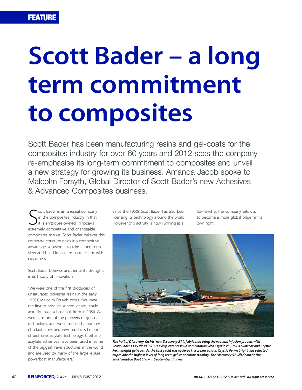 Scott Bader – a long term commitment to composites