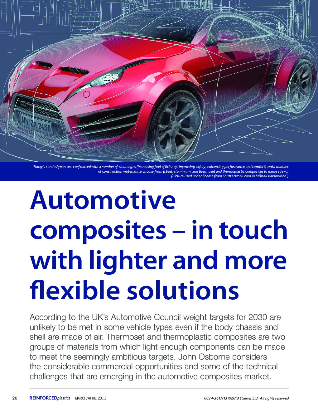 Automotive composites - in touch with lighter and more flexible solutions