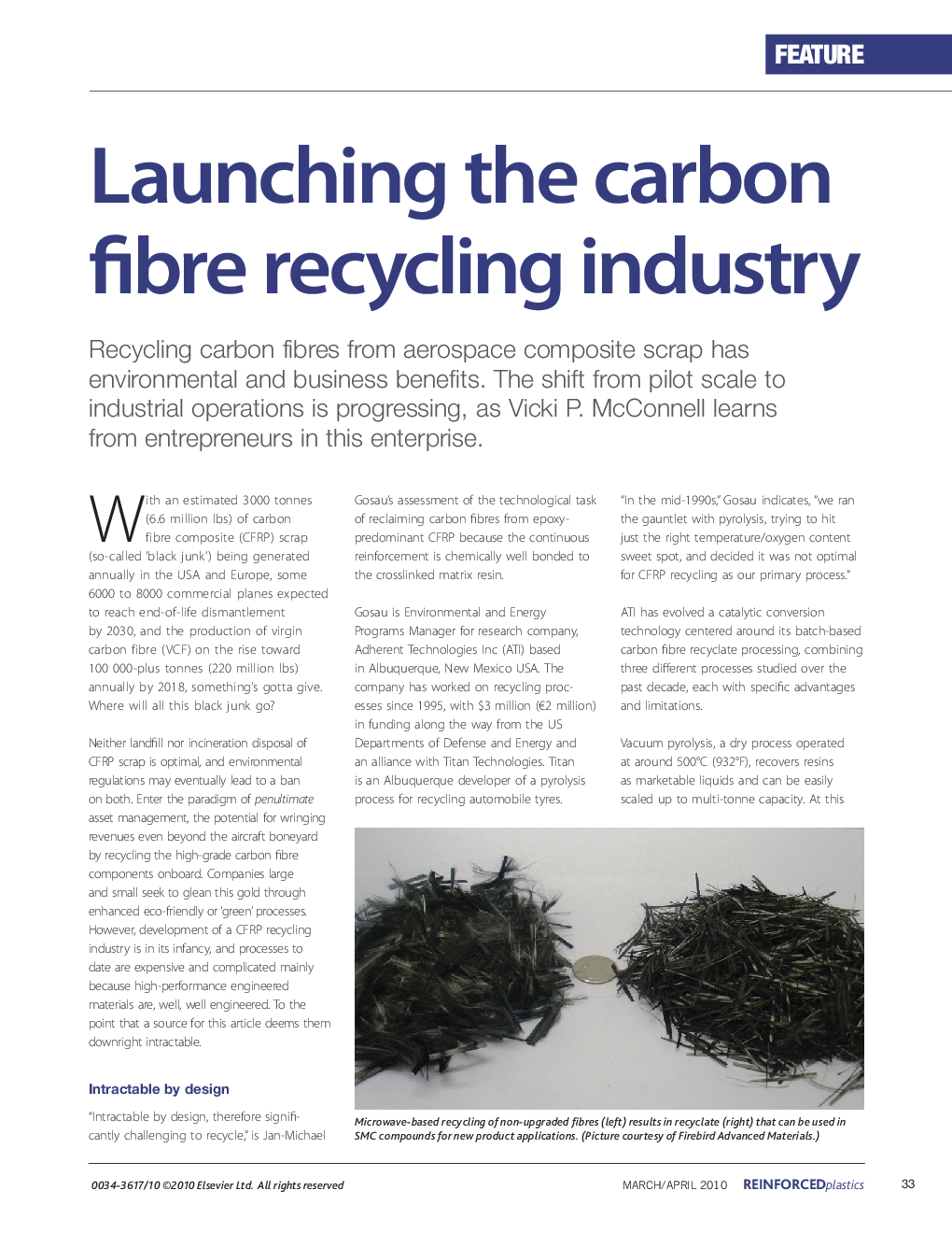 Launching the carbon fibre recycling industry