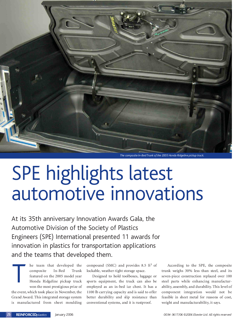 SPE highlights latest automotive innovations