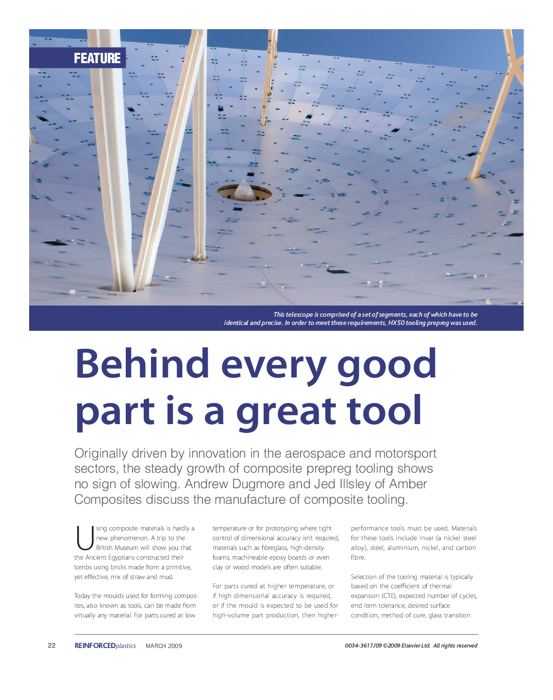 Behind every good part is a great tool 