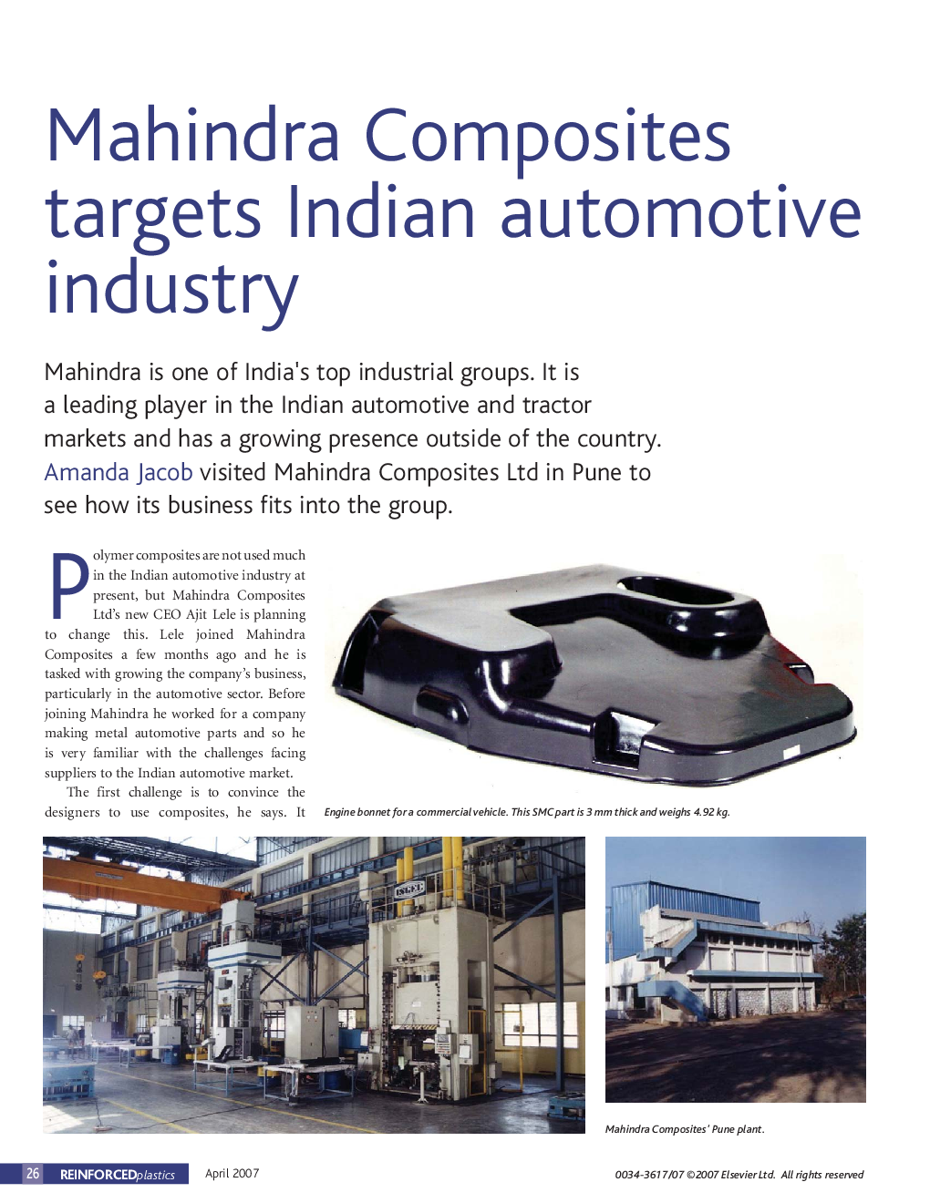 Mahindra Composites targets Indian automotive industry