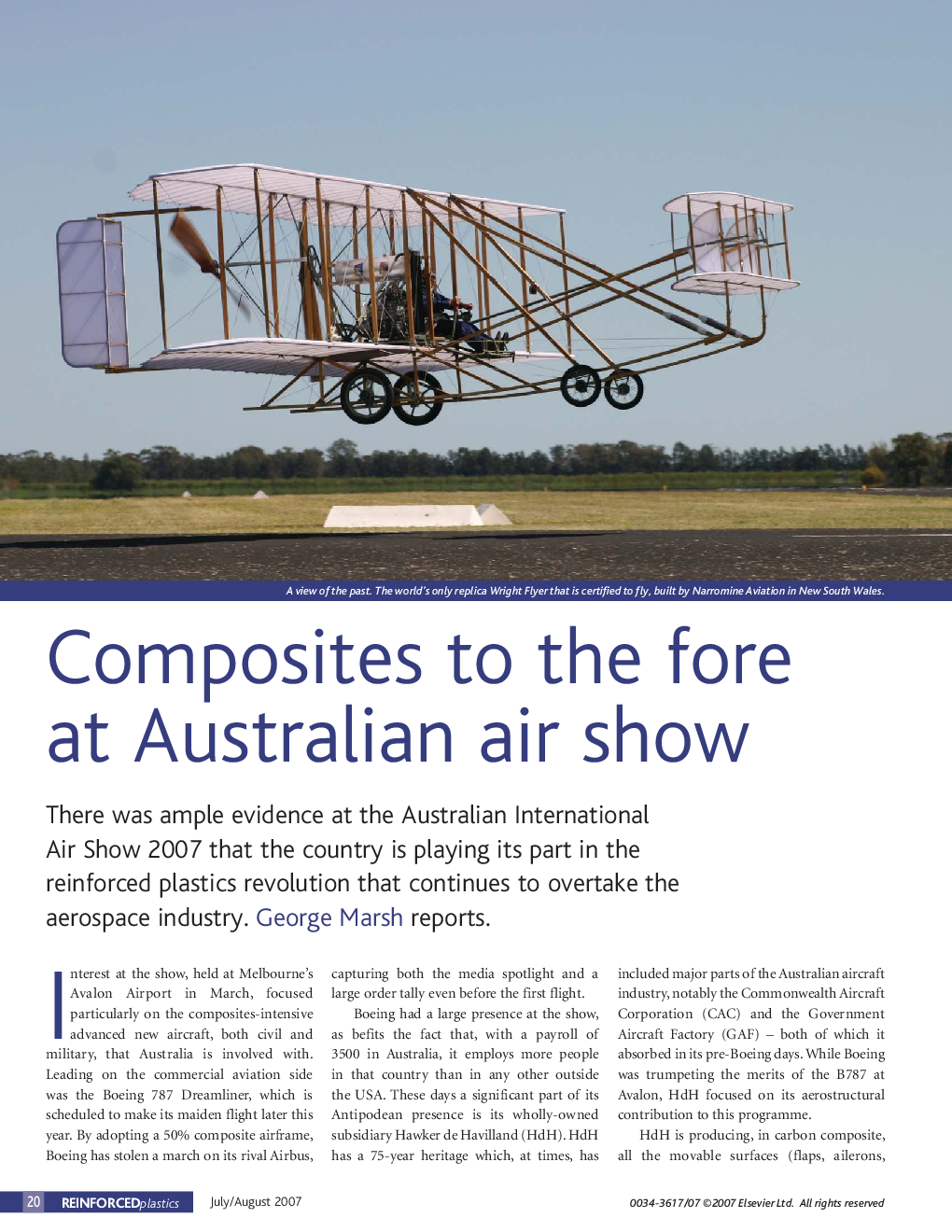 Composites to the fore at Australian air show