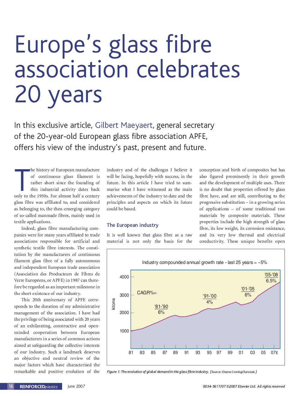 Europe's glass fibre association celebrates 20 years
