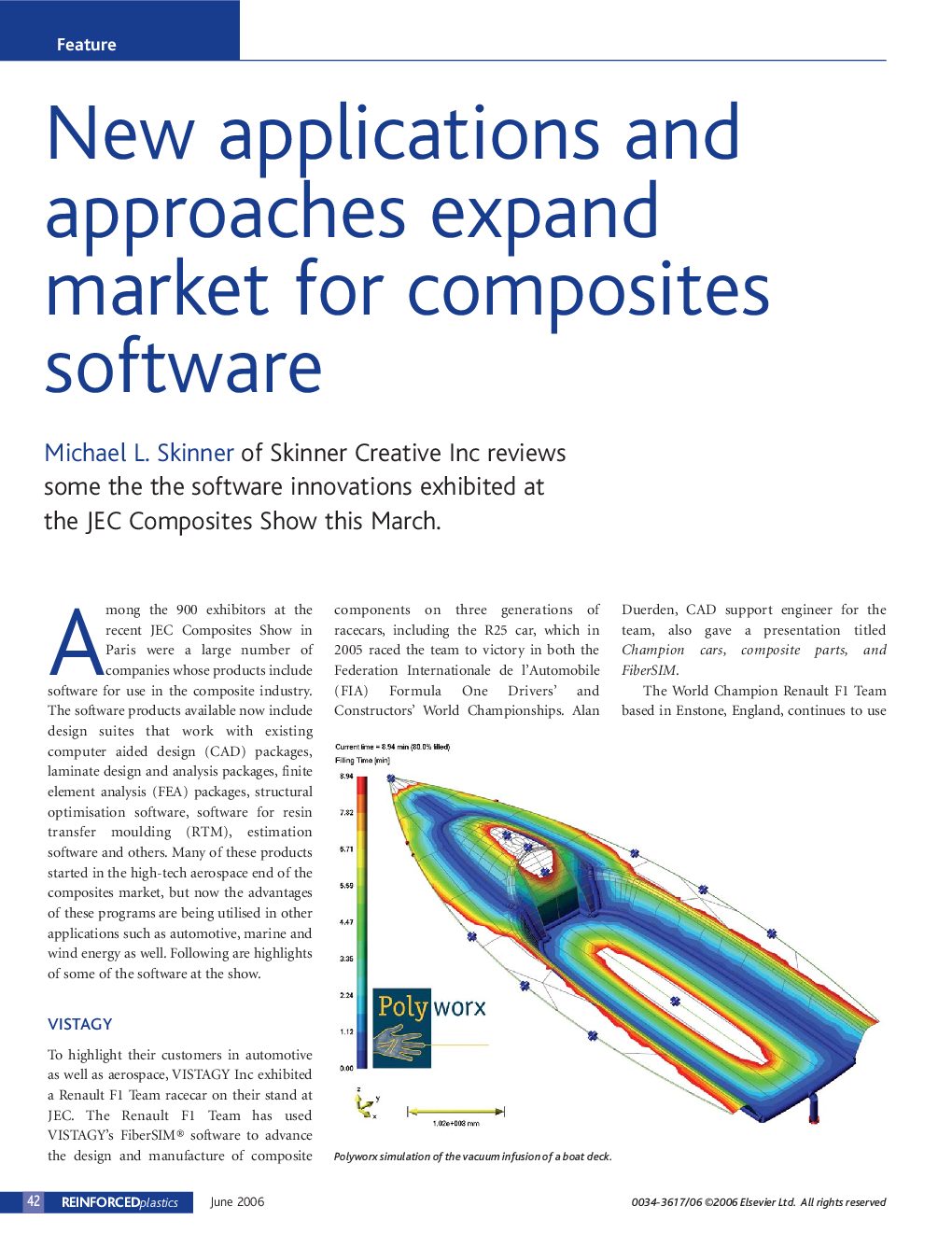 New applications and approaches expand market for composites software