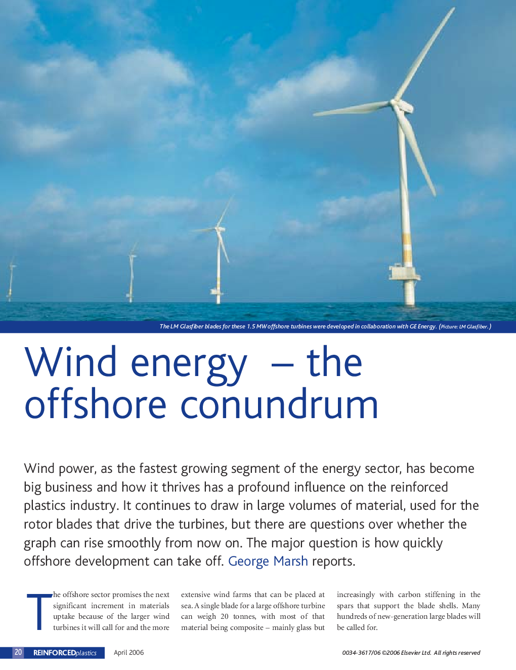 Wind energy – the offshore conundrum