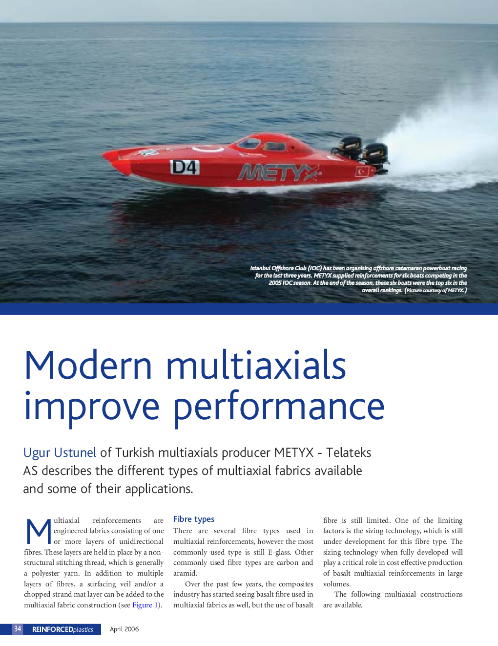 Modern multiaxials improve performance