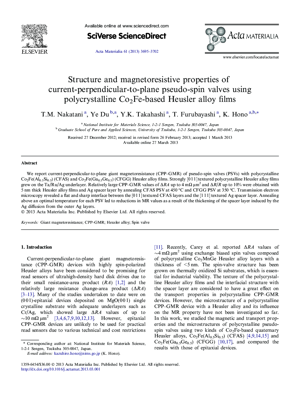 Structure and magnetoresistive properties of current-perpendicular-to-plane pseudo-spin valves using polycrystalline Co2Fe-based Heusler alloy films